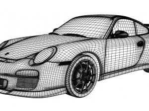 Porsche 911 gt3 997 3D Model