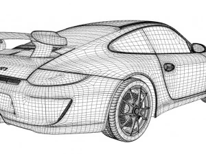 Porsche 911 gt3 997 3D Model