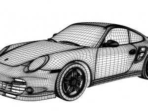 porsche 911 turbo 997 3D Model