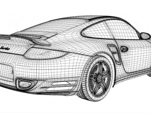 porsche 911 turbo 997 3D Model