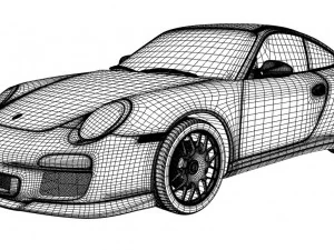 porsche 911 gts 997 3D Model