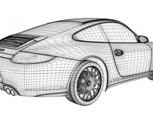 porsche 911 gts 997 3D Model