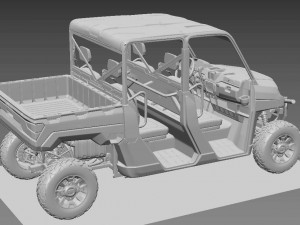 Polaris ranger crew 2018 3D Model