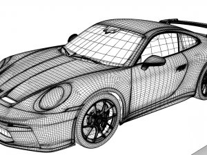 porsche 911 gt3 2020 3D Model