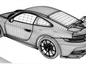 porsche 911 gt3 2020 3D Model