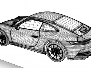 porsche 911 gt3 touring992 3D Model