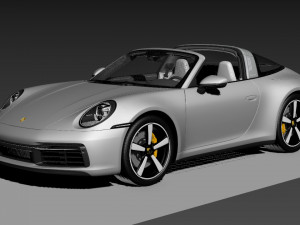 Porsche 911 Targa 4S 992 3D 모델