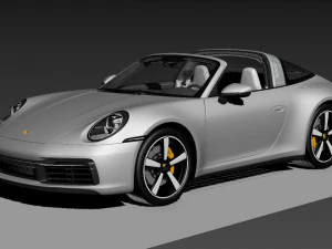 Porsche 911 Targa 4S 992 3D Model