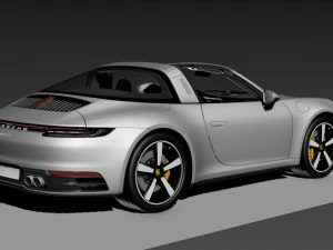 Porsche 911 Targa 4S 992 3D Model