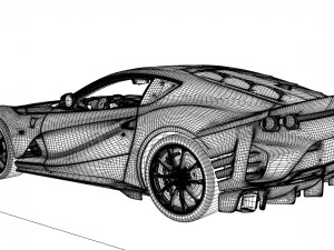Ferrari 812 Competizione 3D Model
