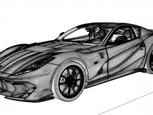 Ferrari 812 Competizione Modello 3D