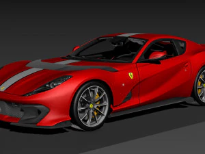 Ferrari 812 Competizione 3D Model