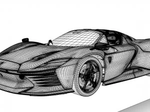 Ferrari Daytona SP3 3D Model