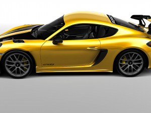 Porsche Cayman GT4 RS 3D 模型