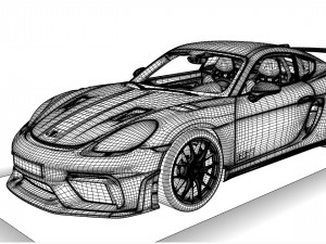 Porsche Cayman GT4 RS 3D 模型