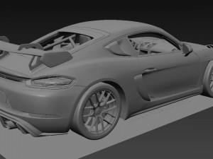 Porsche Cayman GT4 RS 3D 模型