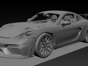 Porsche Cayman GT4 RS 3D 模型