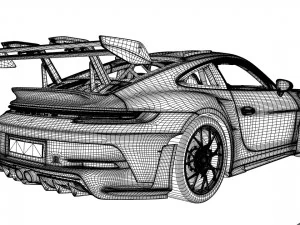 Porsche 911 GT3 RS 2023 3D Model