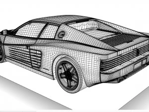 Ferrari 512 TR 3D Model