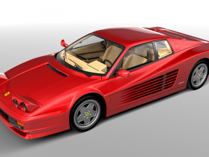 Ferrari Testarossa Modello 3D