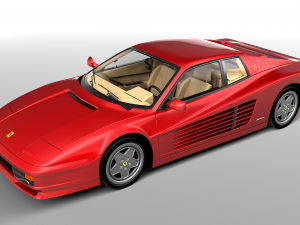 Ferrari Testarossa Modello 3D