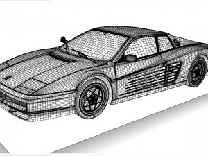 Ferrari Testarossa Modello 3D