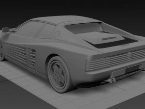 Ferrari Testarossa 3D Model