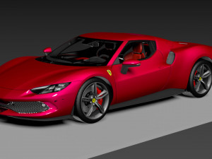 Ferrari 296 GTB 3D-Modell