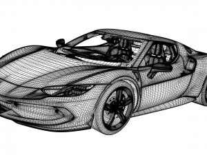 Ferrari 296 GTB 3D-Modell