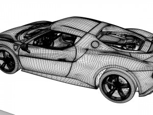 Ferrari 296 GTB 3D-Modell