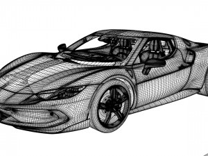 Ferrari 296 GTB Assetto Fiorano Model 3D