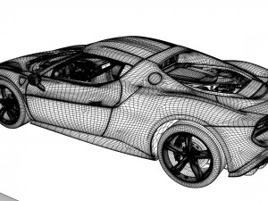 Ferrari 296 GTB Assetto Fiorano Model 3D