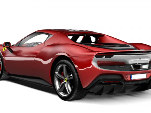 Ferrari 296 GTB Assetto Fiorano 3D Model