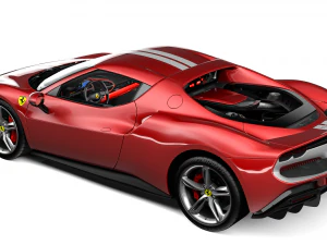 Ferrari 296 GTB Assetto Fiorano 3D Model