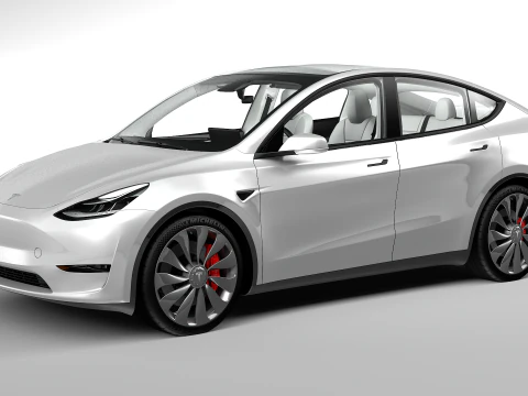 Tesla Modelo Y Modelo 3D