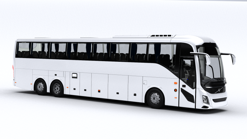 Volvo 9800 6X2 3D 模型 .c4d .max .obj .3ds .fbx .stl .blend 