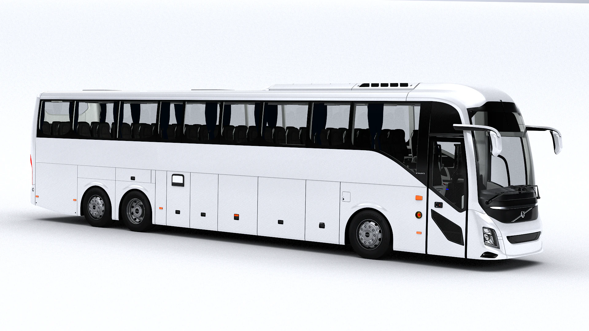 Volvo 9800 6X2 3D Model .c4d .max .obj .3ds .fbx .stl .blend 