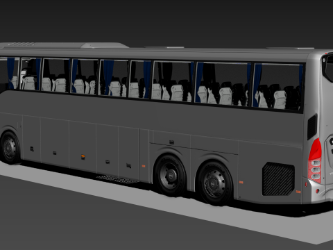 Volvo 9800 6X2 3D 模型