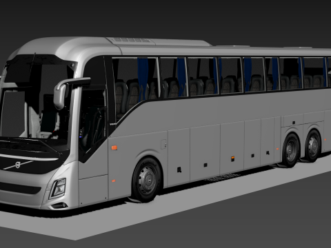 Volvo 9800 6X2 3D 模型