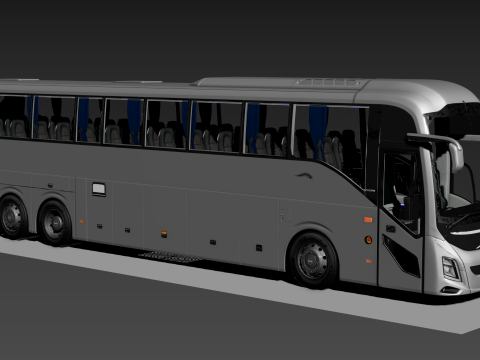 Volvo 9800 6X2 3D 模型