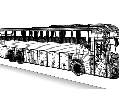 Volvo 9800 6X2 3D Model