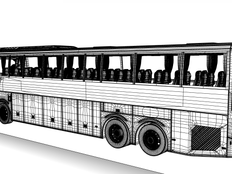 Volvo 9800 6X2 3D 模型