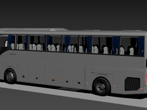 Volvo 9800 4X2 3D Model