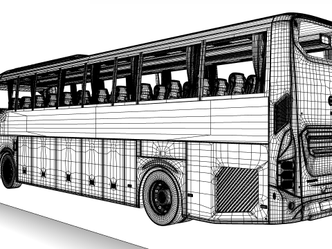 Volvo 9800 4X2 Modelo 3D