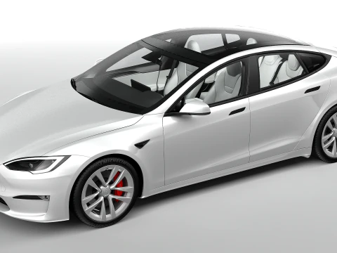 Tesla Model S Plaid 2024 3D Model