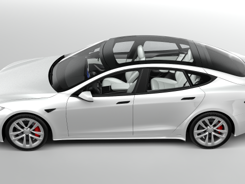 Tesla Model S Plaid 2024 Modello 3D