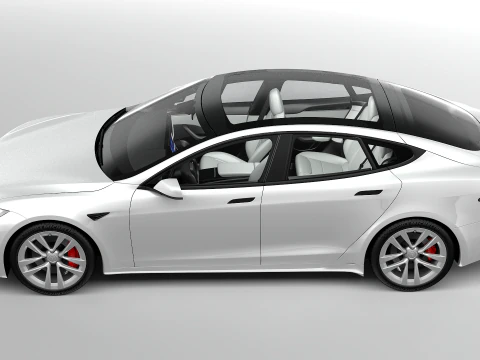 Tesla Model S Plaid 2024 3D Model