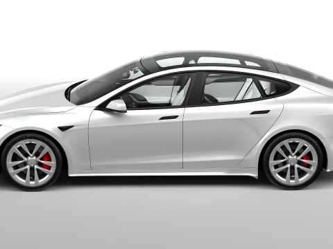 Tesla Model S Plaid 2024 Modello 3D