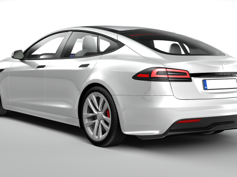 Tesla Model S Plaid 2024 Modello 3D