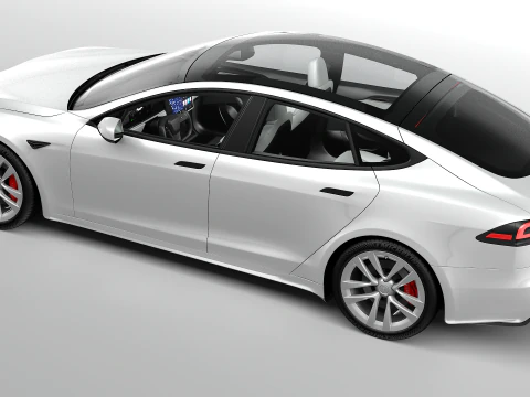 Tesla Model S Plaid 2024 3D Model